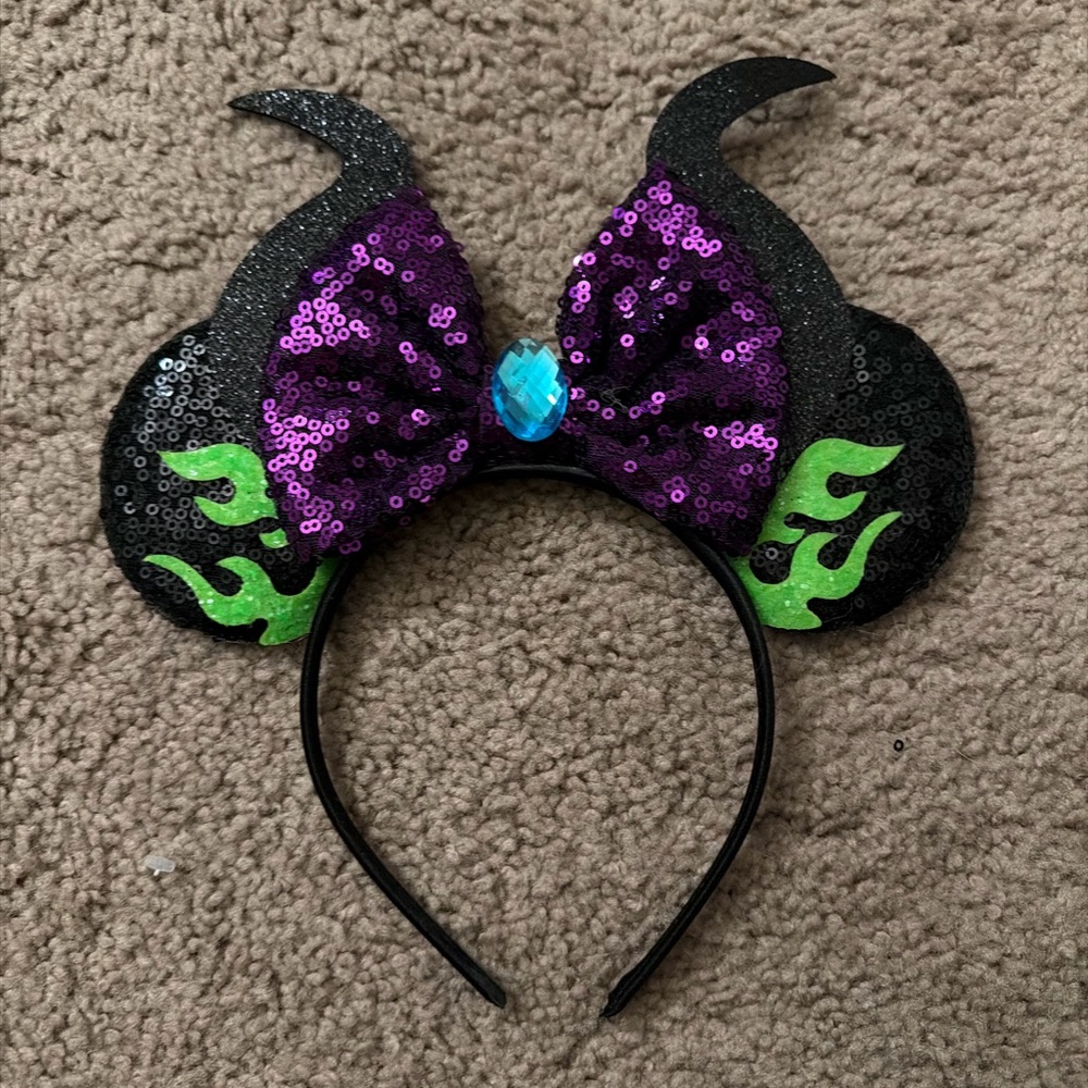 Disney Purple and Black Sequin Headband